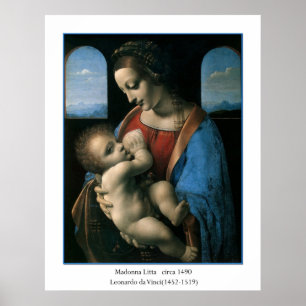 Madonna Litta by Leonardo Da Vinci Poster