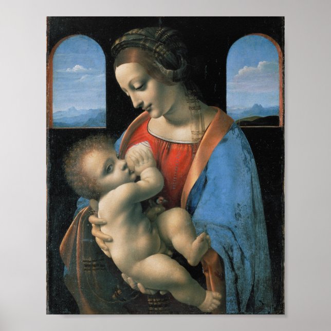 Madonna Litta, Leonardo da Vinci Fine Art Poster (Front)