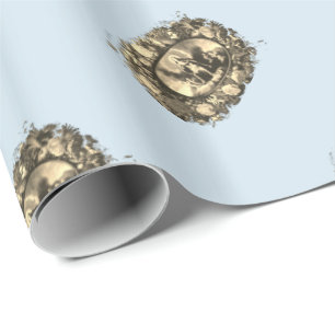 Madonna – Maria – Blumenkranz – Vintage Wrapping Paper