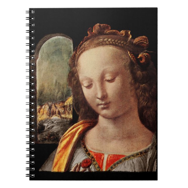 Madonna of Carnation Spiral Notebook (Front)