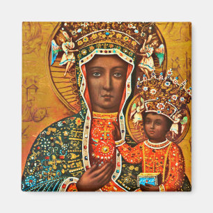Madonna of Czestochowa Polish Catholic Mary Magnet
