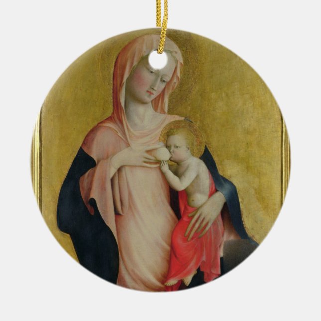 Madonna of Humility, c.1410 (tempera on panel) Ceramic Tree Decoration (Front)