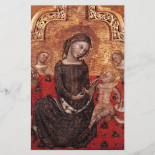 MADONNA OF HUMILITY Christmas Stationery