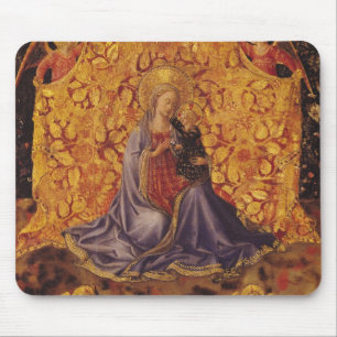 Madonna of Humility with Christ Child and Angels Mouse Pad