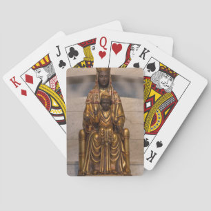Madonna of Montserrat Black Madonna Virgin Mary Playing Cards
