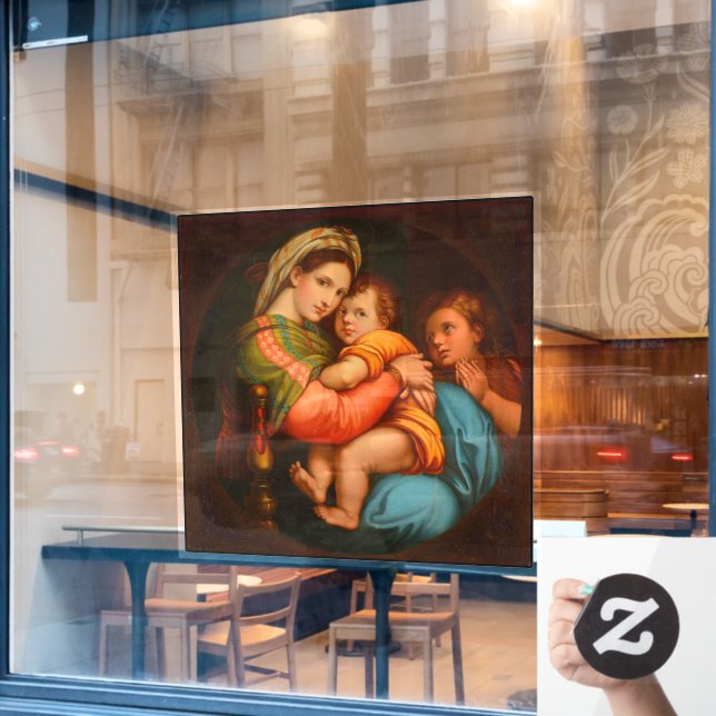  Madonna of the Armchair Raphael 1895  (Cafe Window)