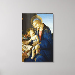 Madonna of the Book by Botticelli Canvas Print
