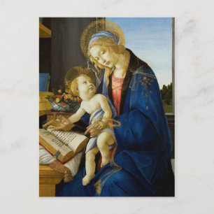 Madonna of the Book by Botticelli Postcard