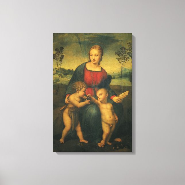 Madonna of the Goldfinch by Raphael Sanzio Canvas Print (Front)