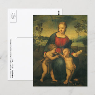Madonna of the Goldfinch by Raphael Sanzio Postcard