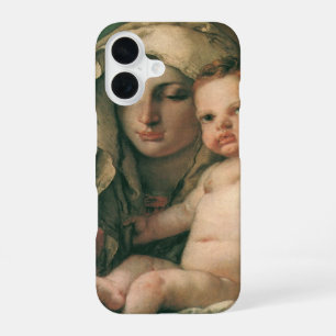 Madonna of the Goldfinch by Tiepolo, Vintage Art iPhone 16 Case