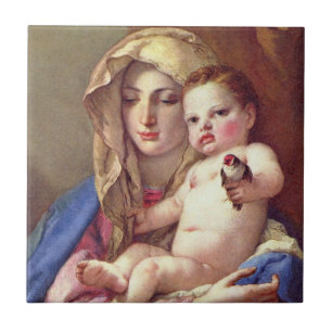 Madonna of the Goldfinch Tile