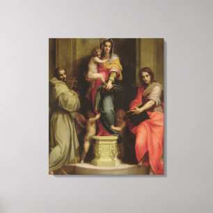 Madonna of the Harpies, 1517 (oil on panel) Canvas Print
