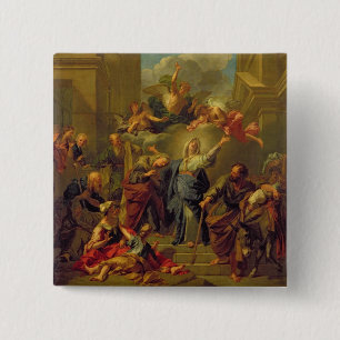 Madonna of the Magnificat 15 Cm Square Badge