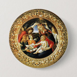 Madonna of the Magnificat 7.5 Cm Round Badge