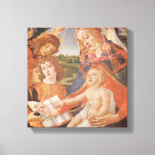 Madonna of the Magnificat by Sandro Botticelli Canvas Print