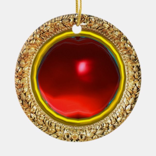 Madonna of the Magnificat Ceramic Tree Decoration (Front)