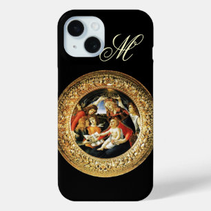 Madonna of the Magnificat Nativity Monogram iPhone 15 Case