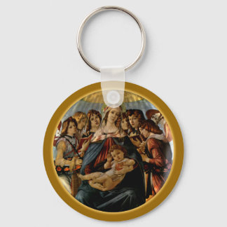 Madonna of the Pomegranate - Botticelli Key Ring
