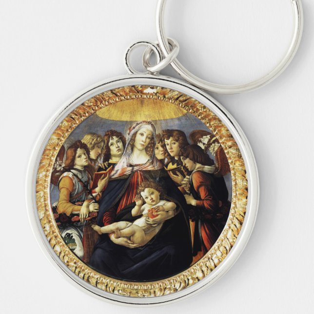 Madonna of the Pomegranate Key Ring (Front)