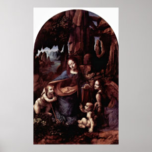 Madonna of the Rocks by Leonardo da Vinci Poster