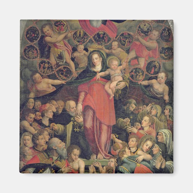 Madonna of the Rosary, c.1569 (oil on canvas) Magnet (Front)