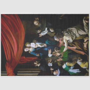 Madonna of the Rosary, Caravaggio Tissue Paper