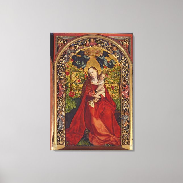 Madonna of the Rose Bower, 1473 Canvas Print (Front)