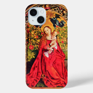 MADONNA OF THE ROSE BOWER iPhone 15 CASE