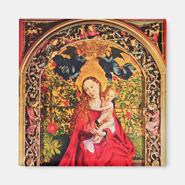 MADONNA OF THE ROSE BOWER MAGNET (Front)