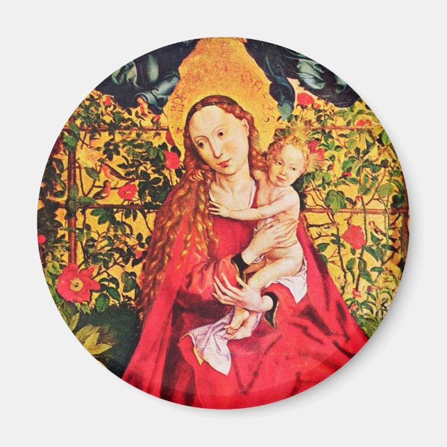 MADONNA OF THE ROSE BOWER MAGNET (Front)