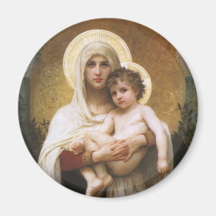 Madonna of the Roses by Bouguereau Magnet
