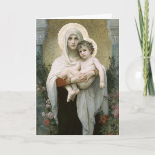 Madonna of the Roses Holiday Card