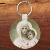 Madonna of the Roses Key Ring (Front)