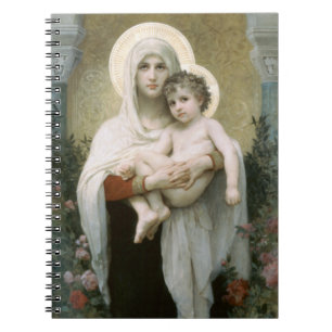 Madonna of the Roses – William Adolphe Bouguereau Notebook