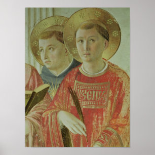 Madonna of the Shadow, detail of St. Thomas Poster