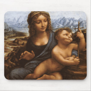 Madonna of the Yarnwinder by Leonardo da Vinci Mouse Pad