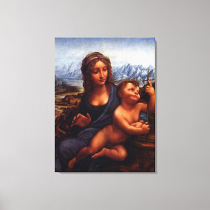 madonna of the yarnwinder, Leonardo Da Vinci Canvas Print
