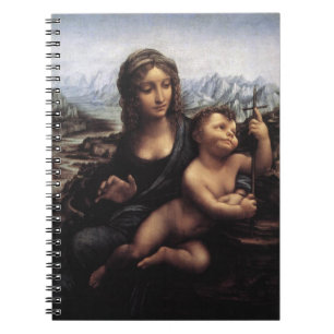madonna of the yarnwinder, Leonardo Da Vinci Spiral Notebook