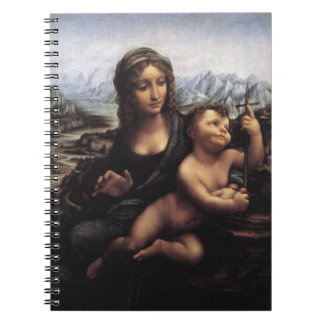 madonna of the yarnwinder, Leonardo Da Vinci Spiral Notebook