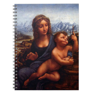 madonna of the yarnwinder, Leonardo Da Vinci Spiral Notebook
