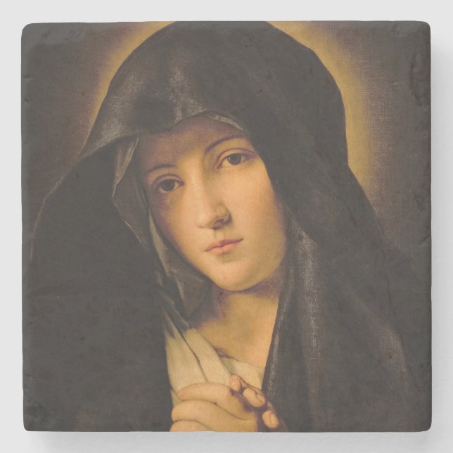 Madonna Stone Coaster (Front)