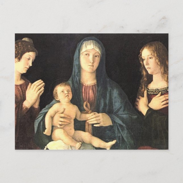 Madonna und zwei Heilige Postcard (Front)