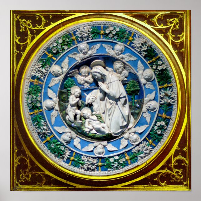 MADONNA WITH CHILD AND ANGELS POSTER (Front)