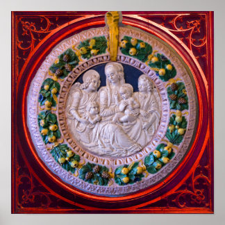 MADONNA WITH CHILD AND SAINTS POSTER