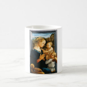 Madonna with child and two Angels, Filippo Lippi Coffee Mug