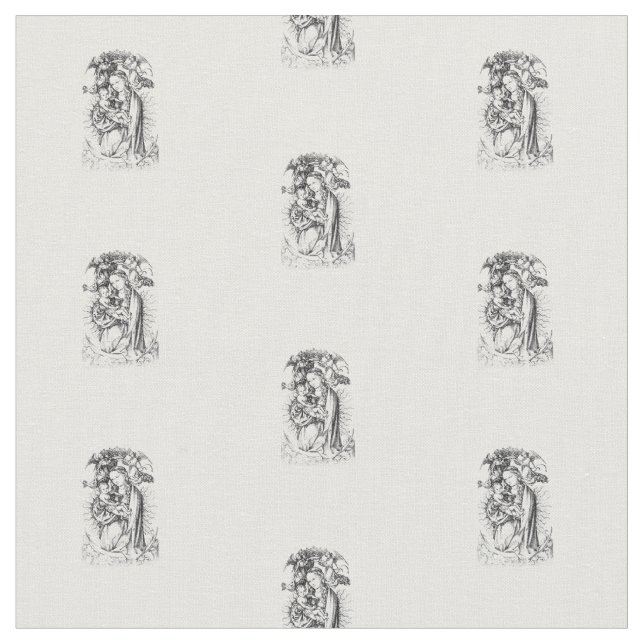 Madonna with Child  Fabric (Close Up)