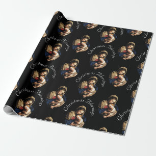 Madonna with Christ Child Customizable Christmas Wrapping Paper