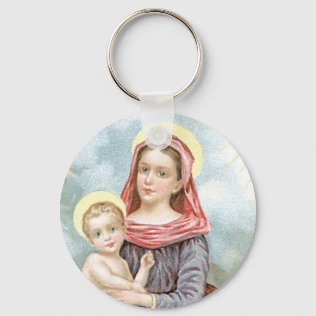 Madonna with Christ Child Key Ring (Front)