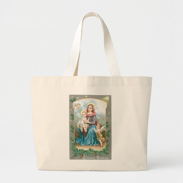 Madonna with Christ Child Large Tote Bag (Front)